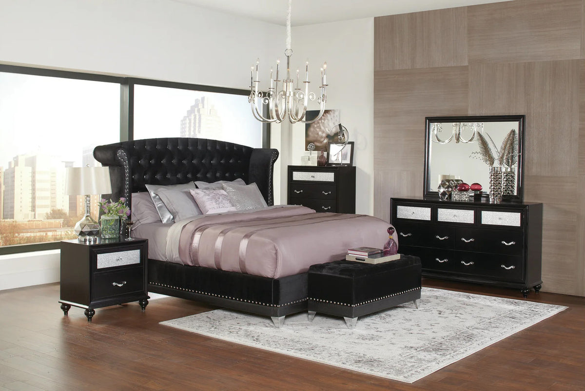 MONTAGUE Black Bedroom Set