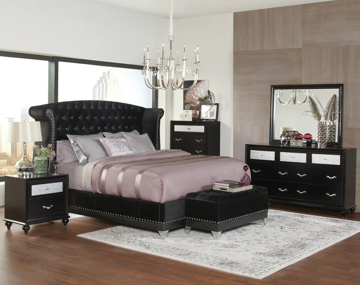 MONTAGUE Black Bedroom Set