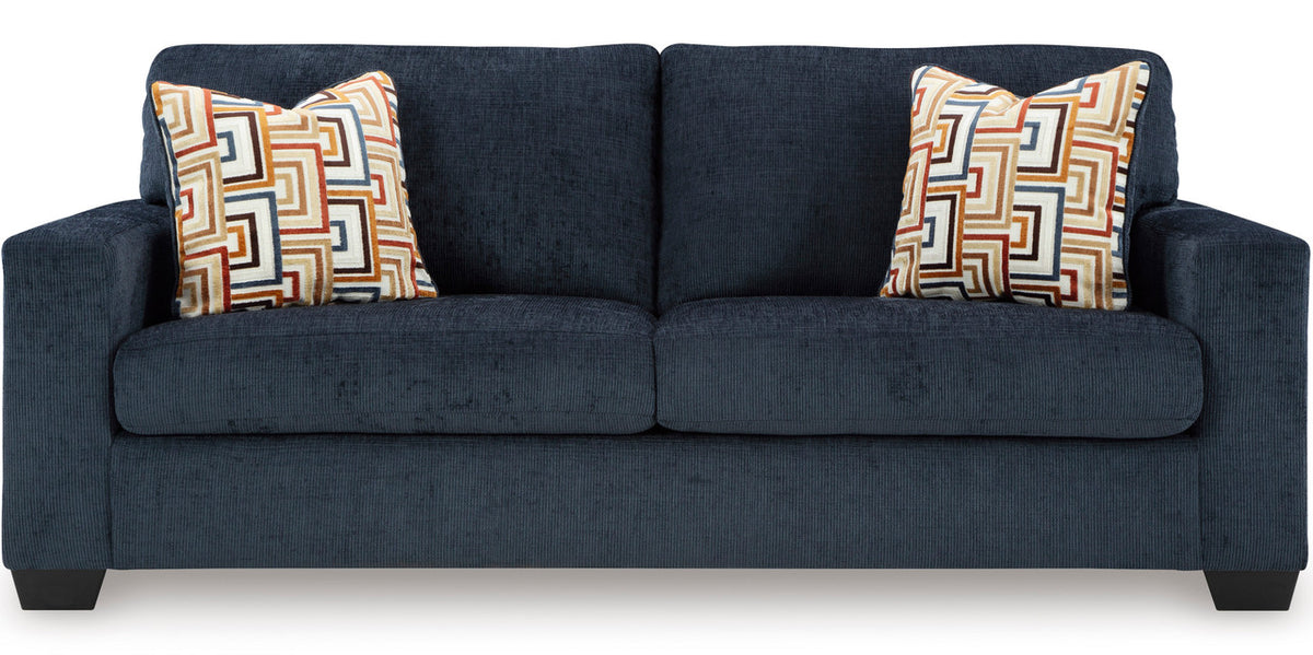 MORIZA Ink Blue 85" Wide Sofa
