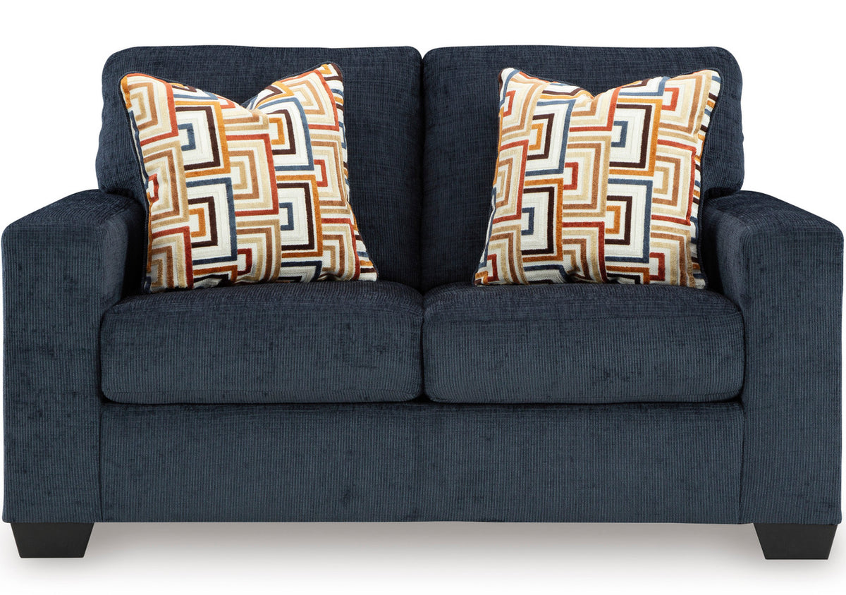 MORIZA Ink Blue 62" Wide Loveseat