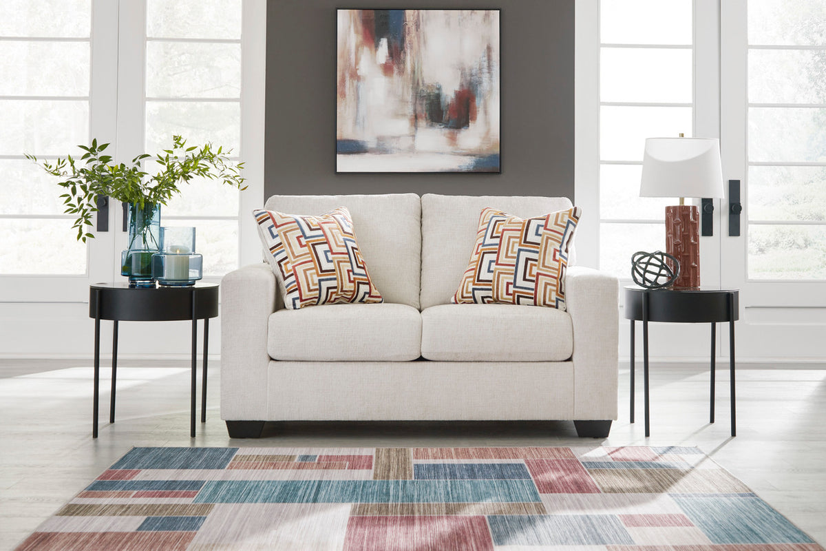 MORIZA Beige 62" Wide Loveseat