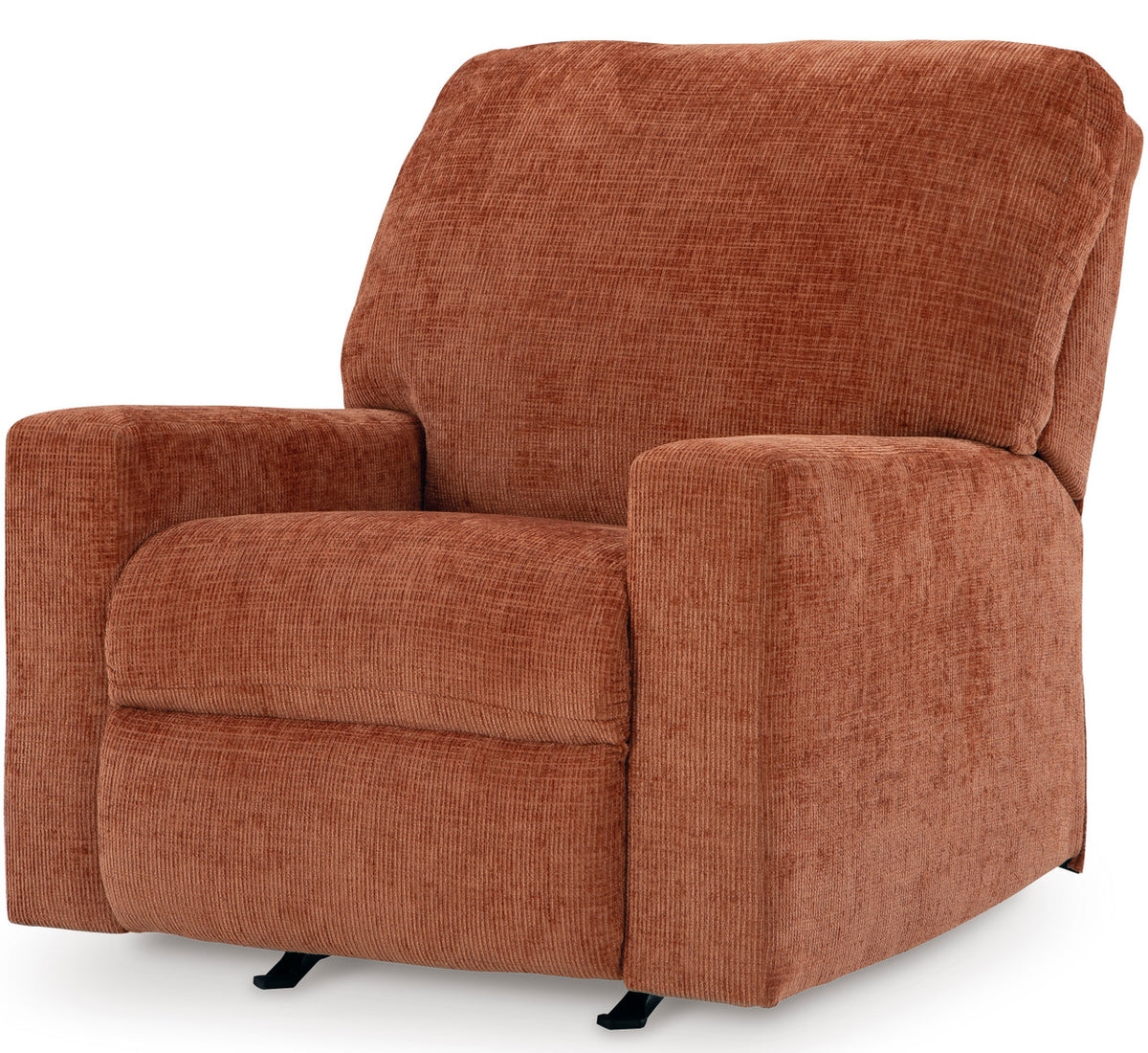 MORIZA Spice Orange 34" Wide Rocker Recliner