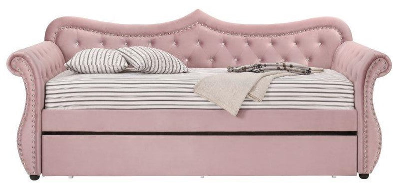 MADISON Pink Daybed with Trundle