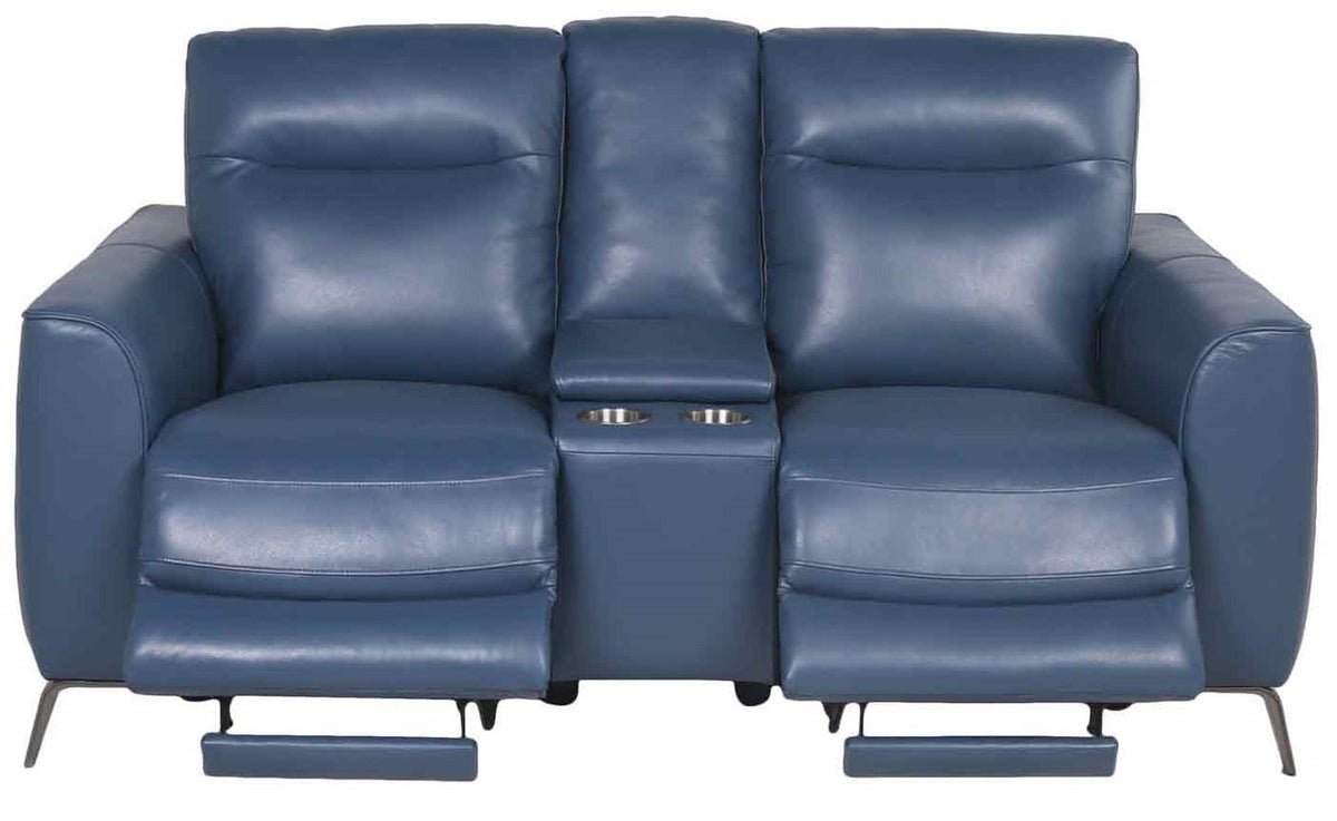 MARCELO Top-Grain Leather Power Reclining Sofa & Loveseat