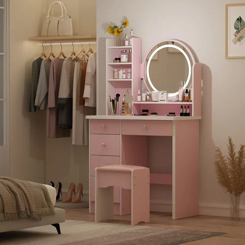 MATIZ Pink 32" Wide Vanity with Chair (RTA)