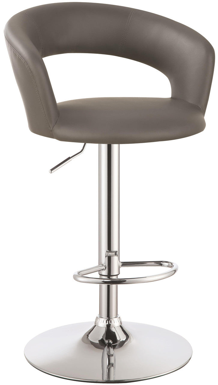 MEACO Gray Adjustable Height Barstool