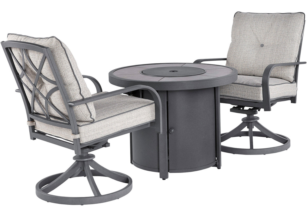 MESTINA 3 Piece Fire Pit Patio Set