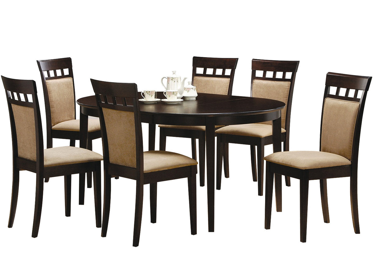 MEYER Upholstered 7 Piece Dining Set