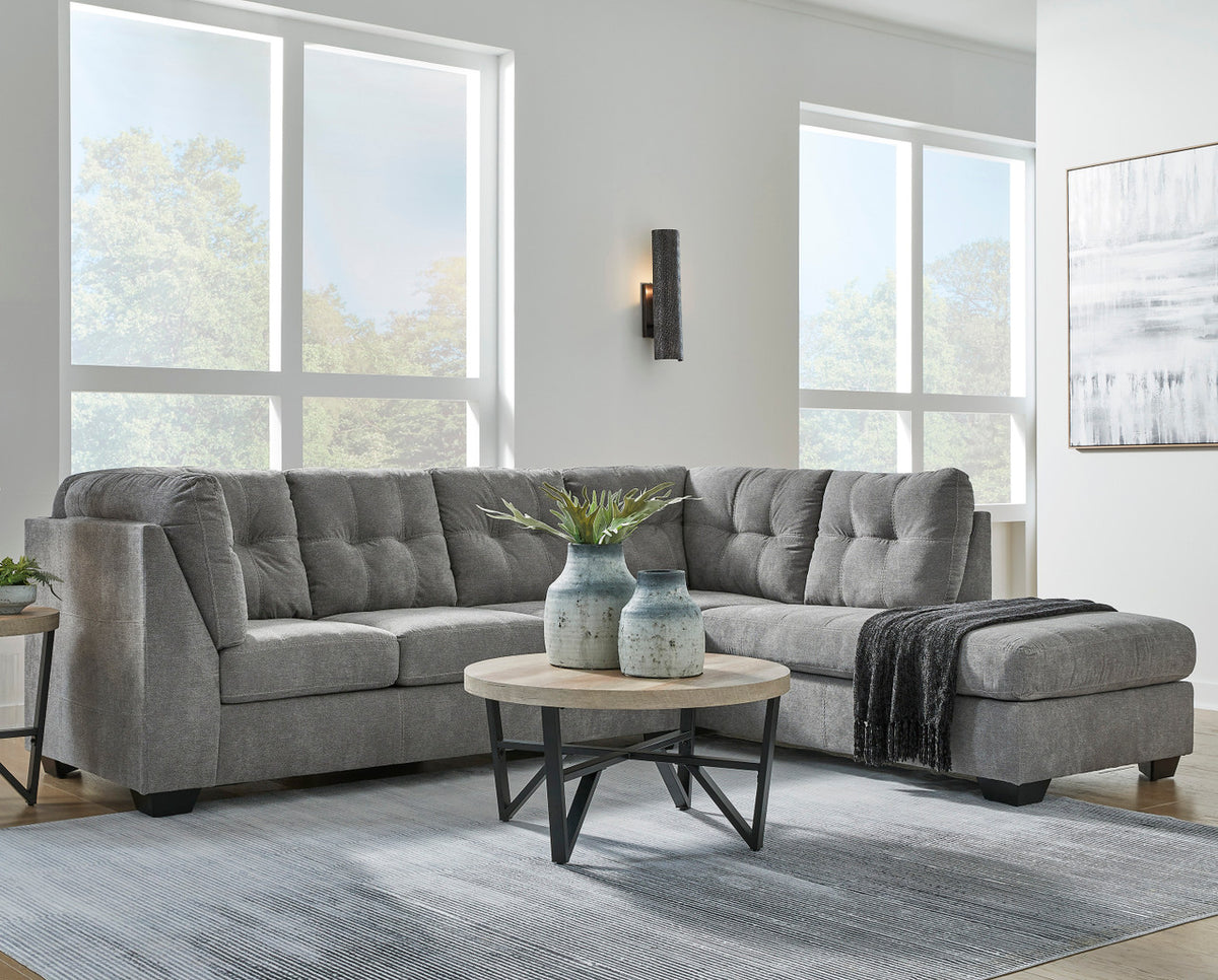 NANDRI Gray 115" x 91" Sectional