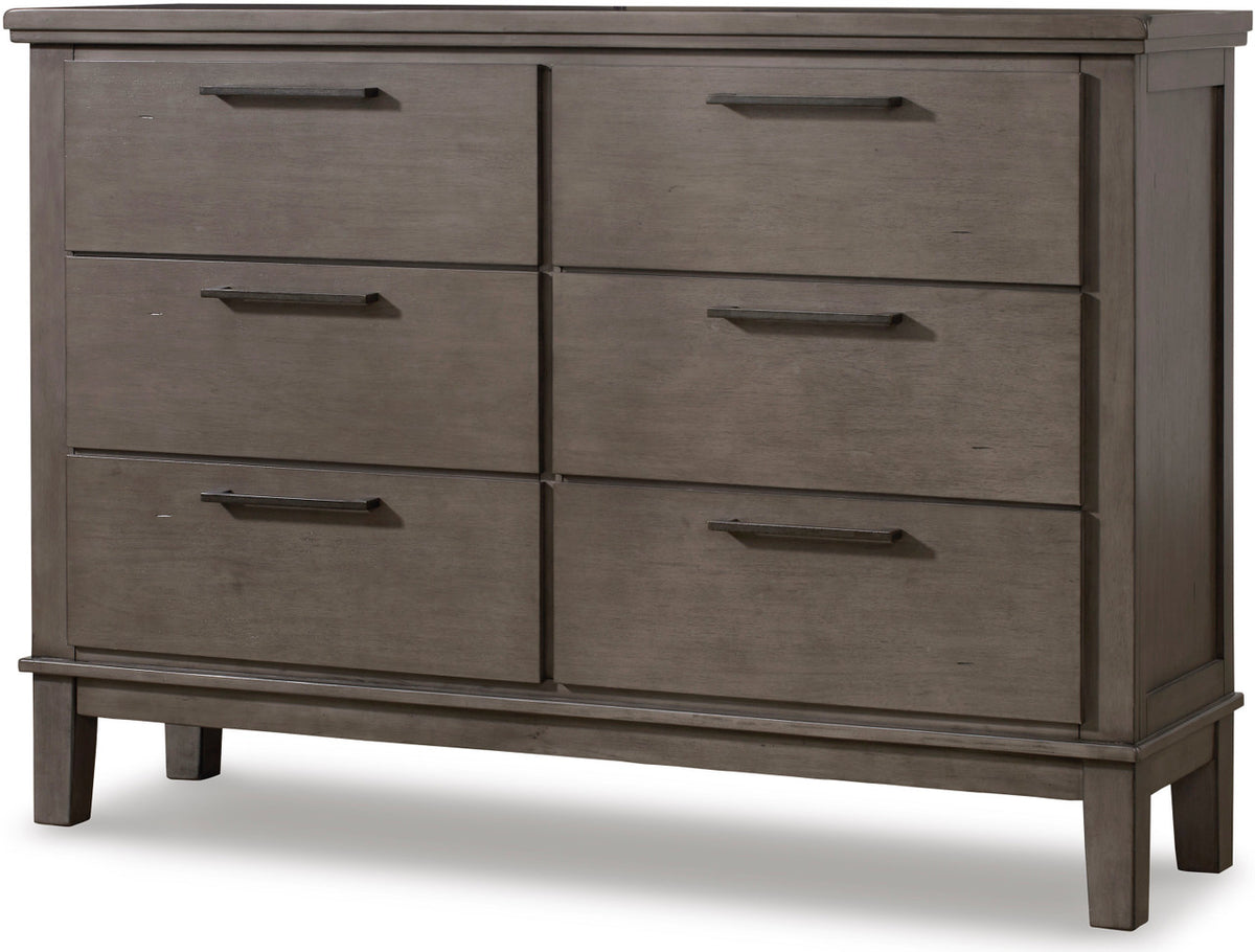 NELA Gray 65" Wide Dresser & Mirror