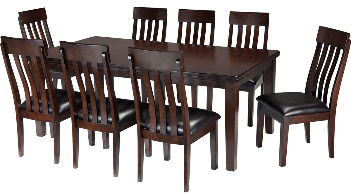 NELA Dark Brown 9 Piece Dining Set