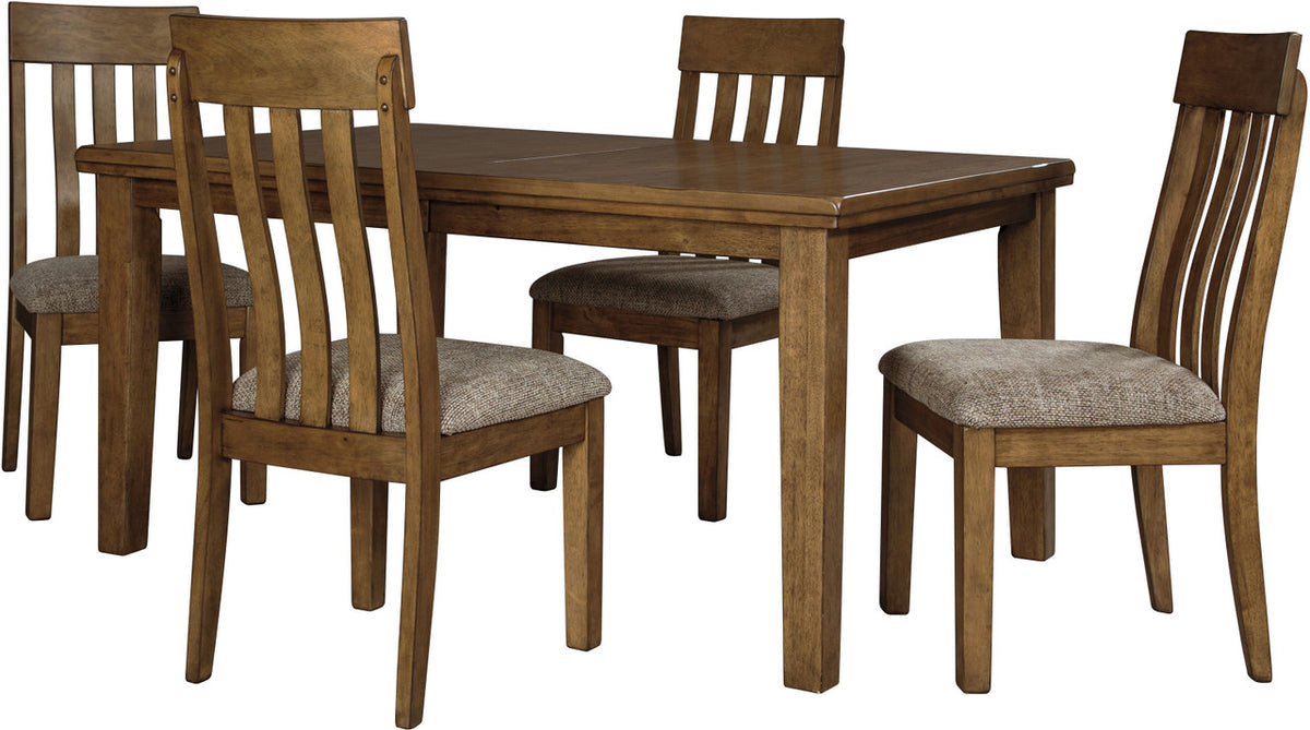 NELA Light Brown 5 Piece Dining Set