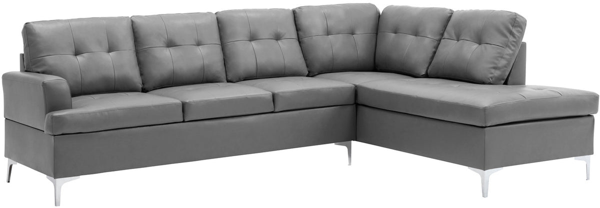 NEWALL Gray 109" Wide Sectional (RTA)