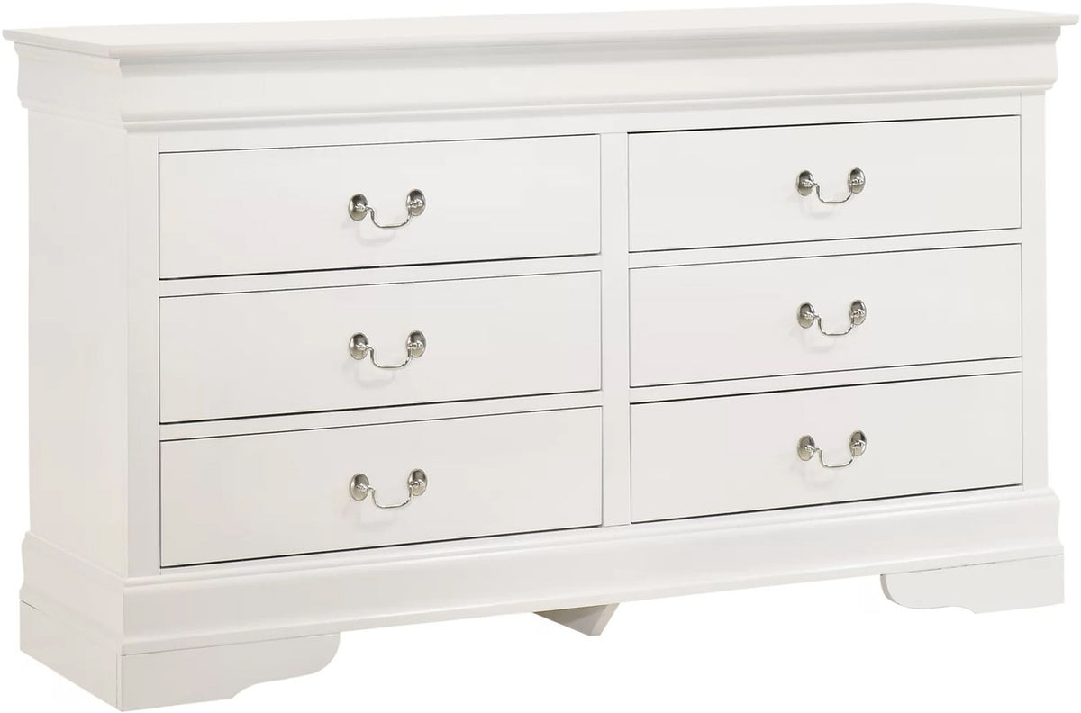 NIMES White 58.3" Wide Dresser