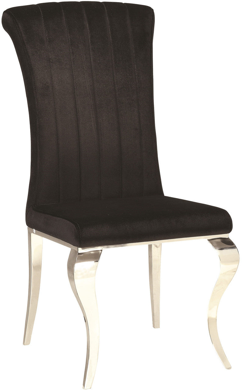 London 59" Black 7 Piece Dining Set