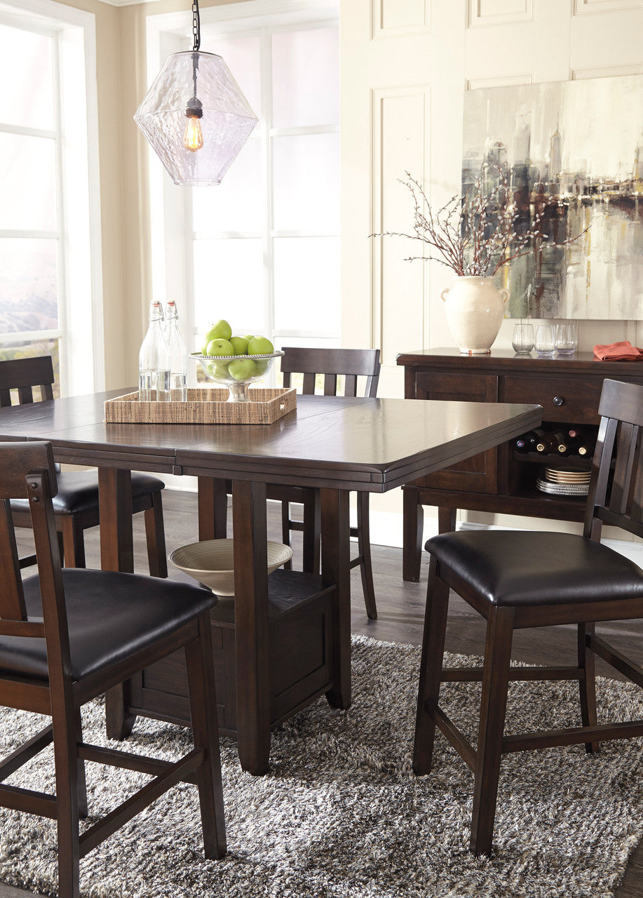 NELA Dark Brown 7 Piece Counter Height Set