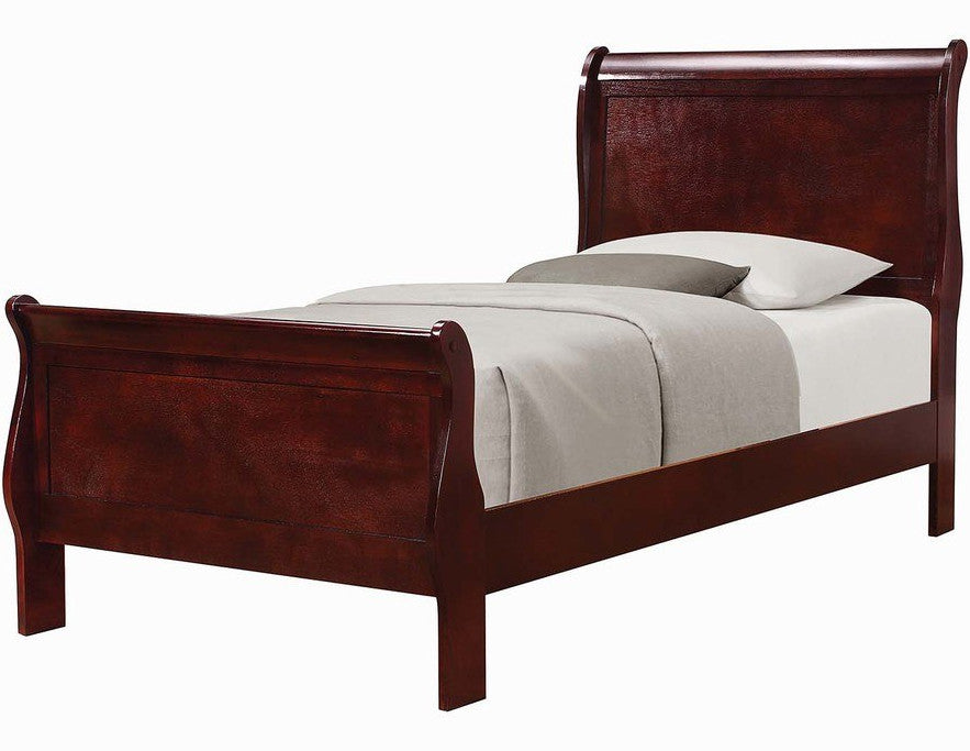 NIMES Cherry 47" Height Sleigh Bed