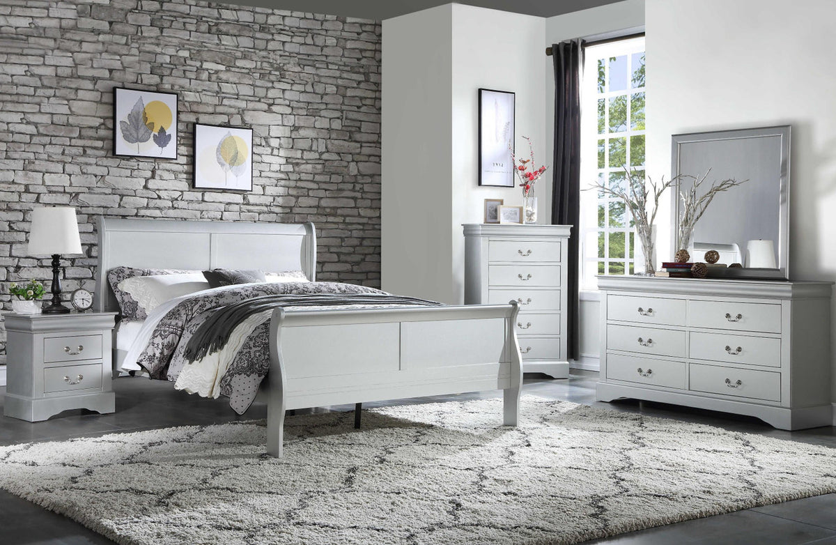 NIMES Silver Bedroom Set
