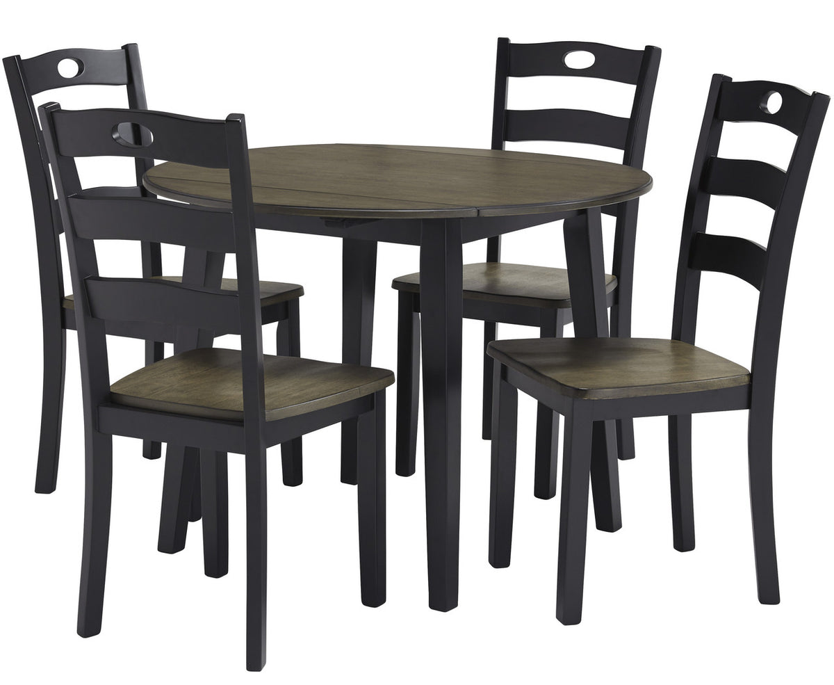 NIRVANA Black Drop Leaf Dining Table