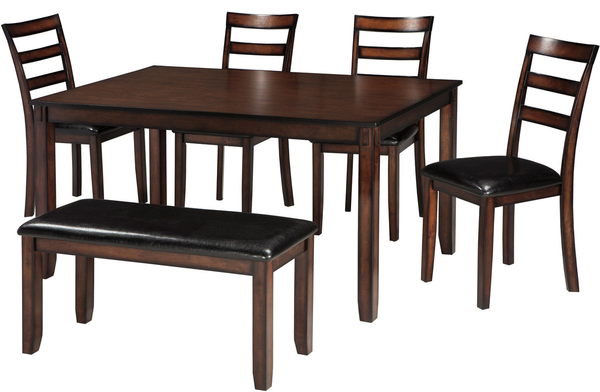 OLSEN Brown 6 Piece Dining Set