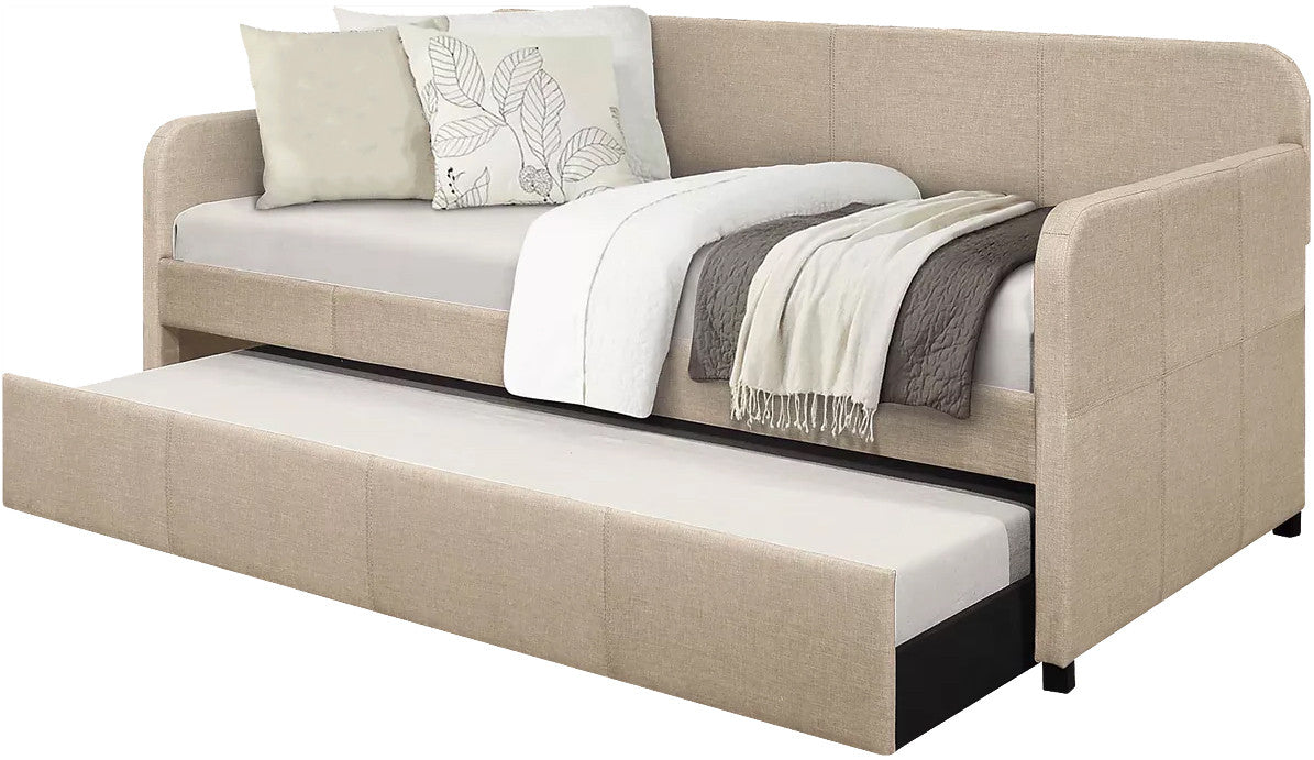 PAIGE Beige Daybed with Trundle
