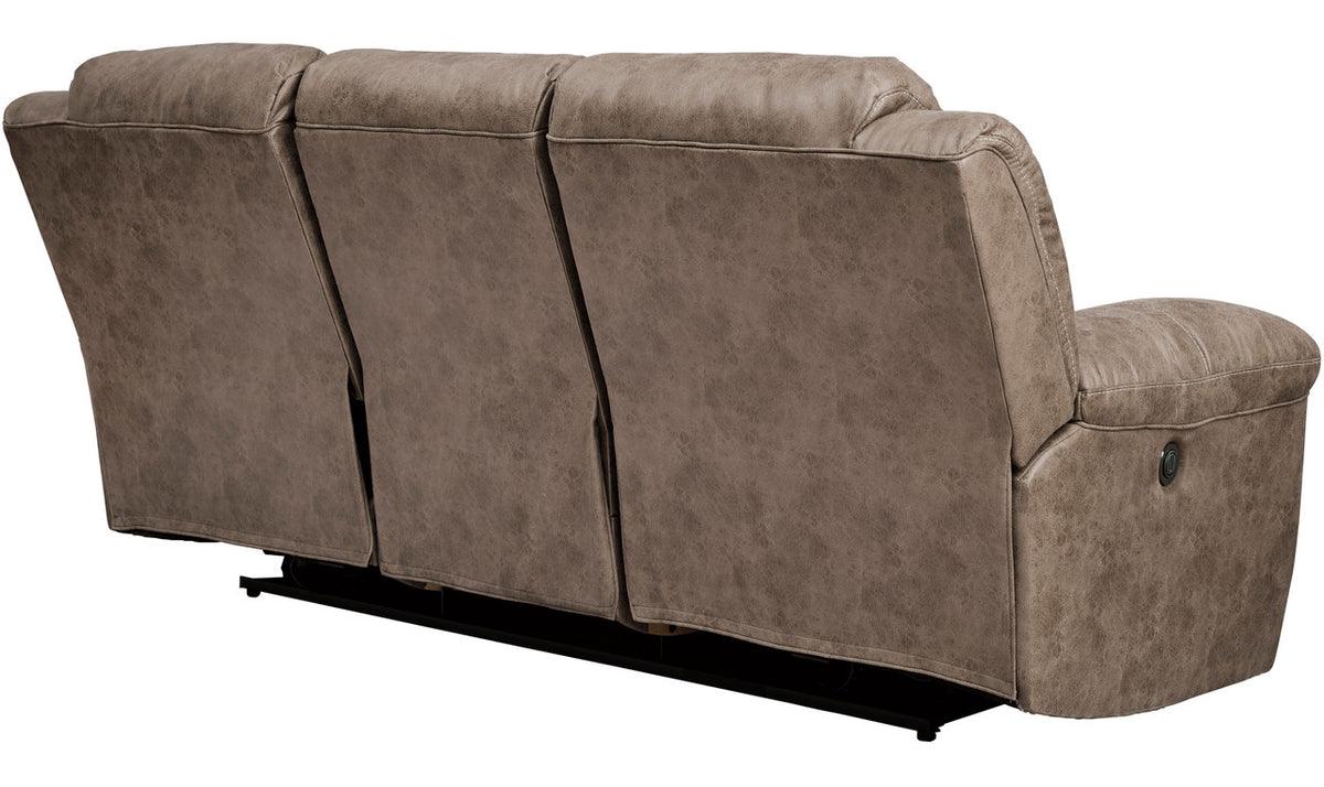 PERSES Oak 93" Wide Reclining Sofa