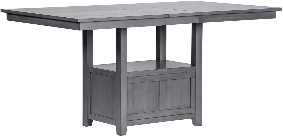 PERUGIA Gray 7 Piece Counter Height Set