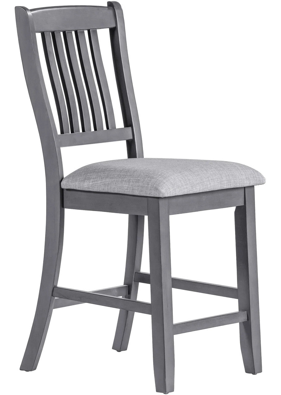 PERUGIA Gray 7 Piece Counter Height Set
