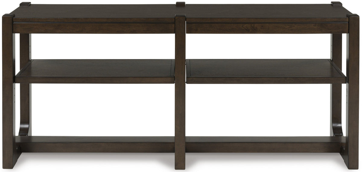 PIERCE Dark Brown 65 Inch Sofa Table