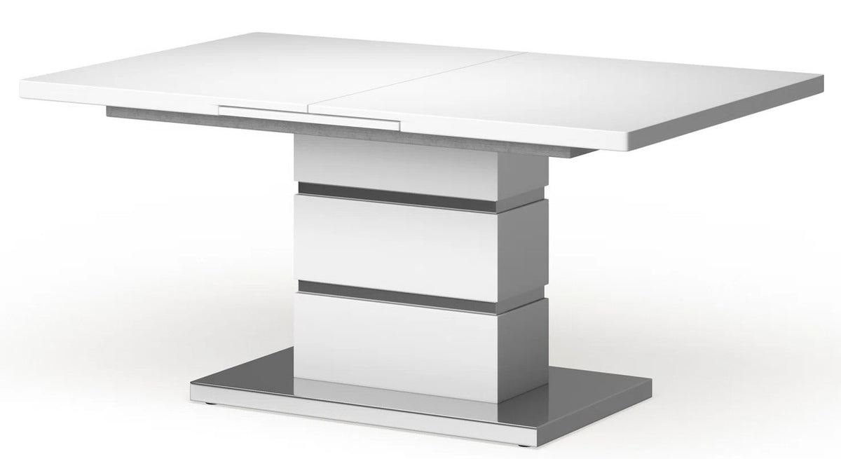 PLEXTON Glossy White 7 Piece Dining Set