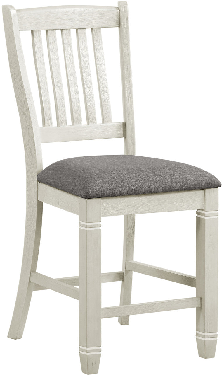 PORTSVILLE White 7 Piece Counter Set