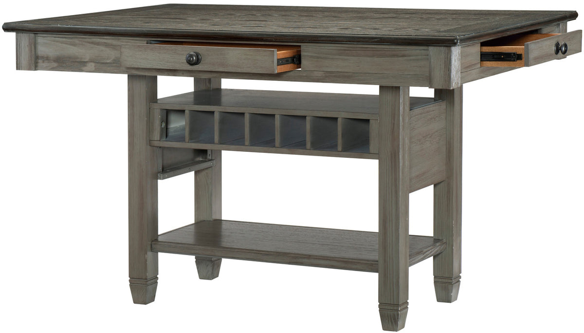 PORTSVILLE Gray 60" Wide x 40" Depth Counter Table