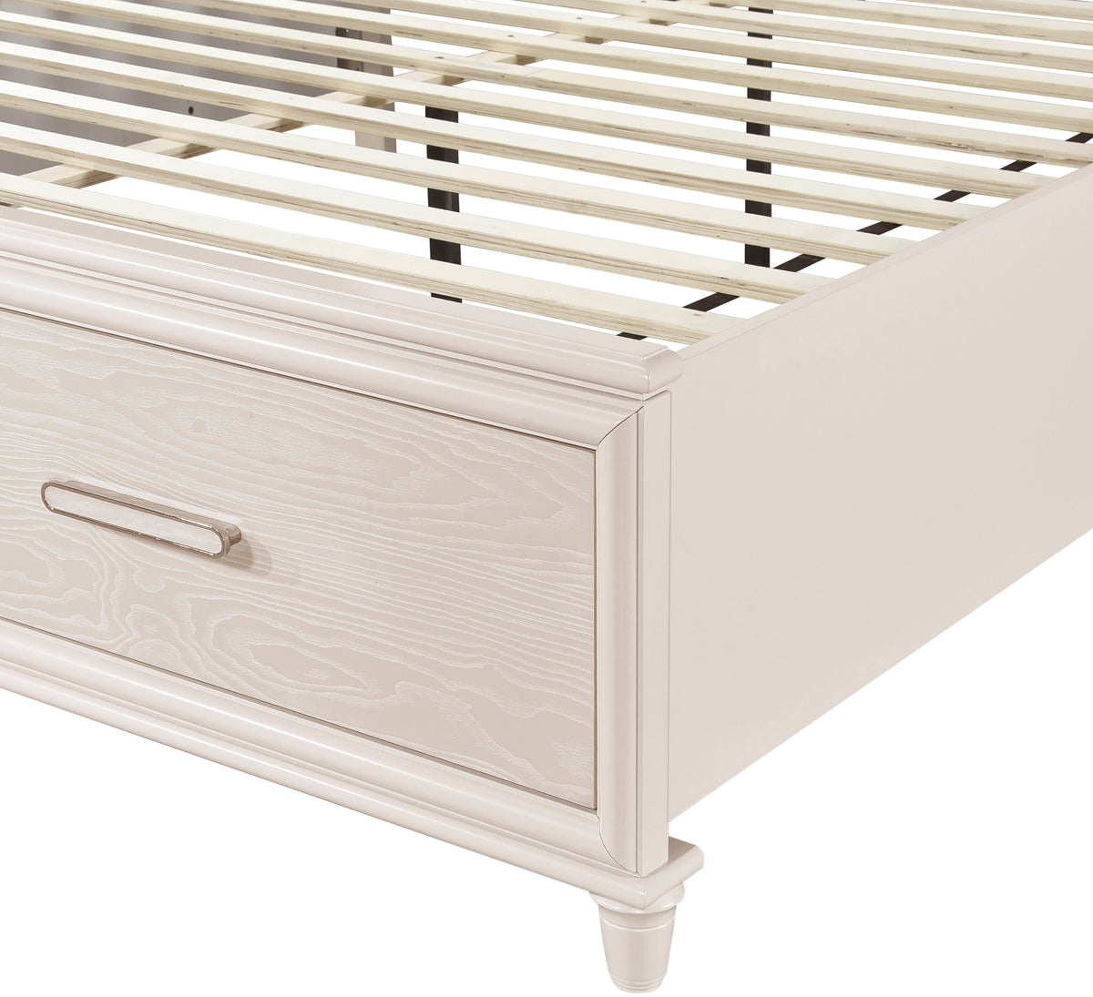 PRISTINA Greige 64" Height Lighted Storage Bed with LED's