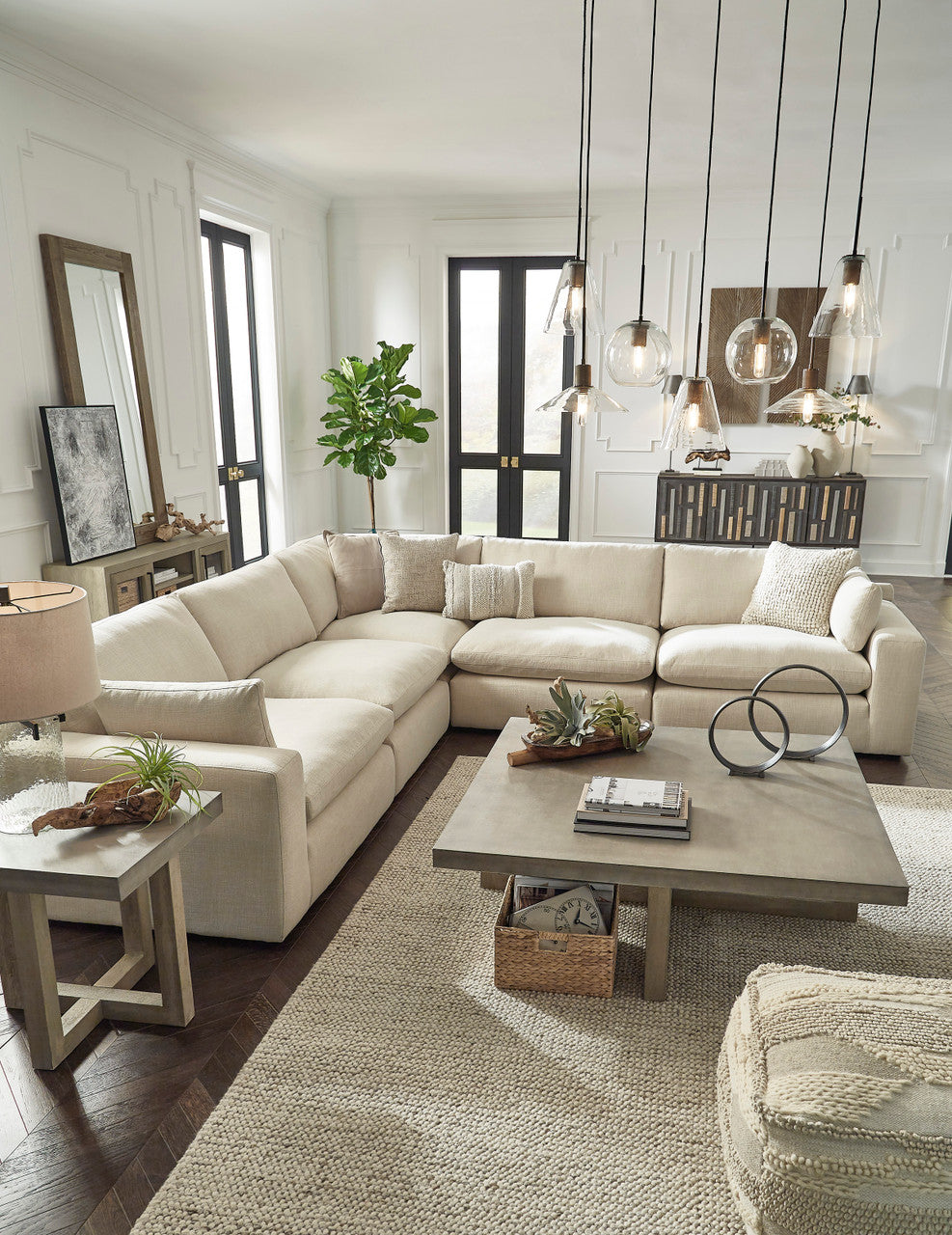 PUFTIN Neutral 135" x 135" Modular Sectional
