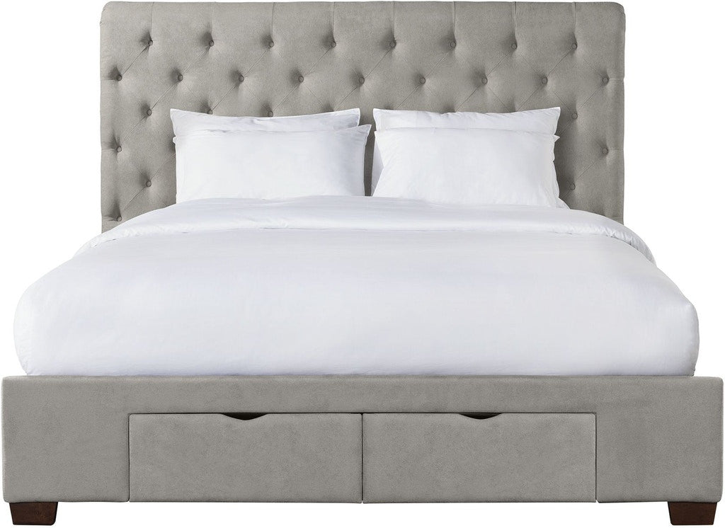 PAULA Gray Storage Bed