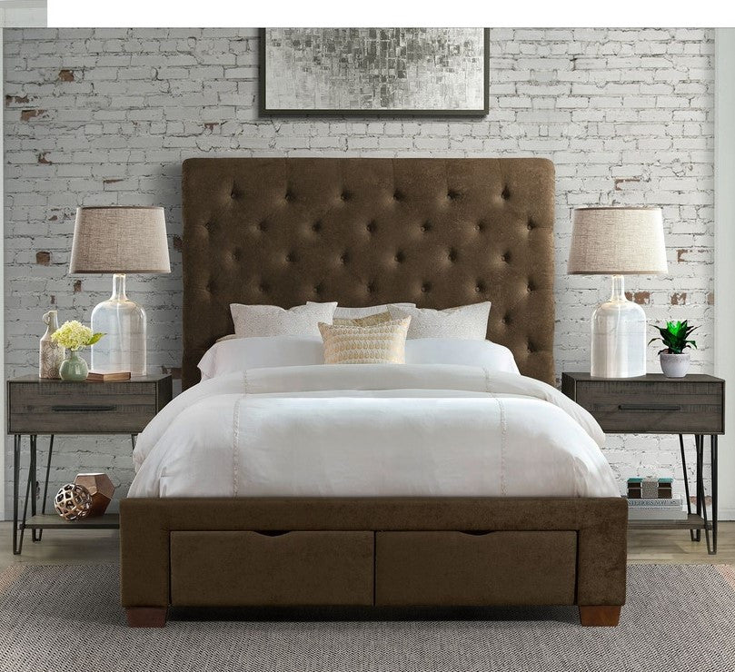 PAULA Brown Storage Bed