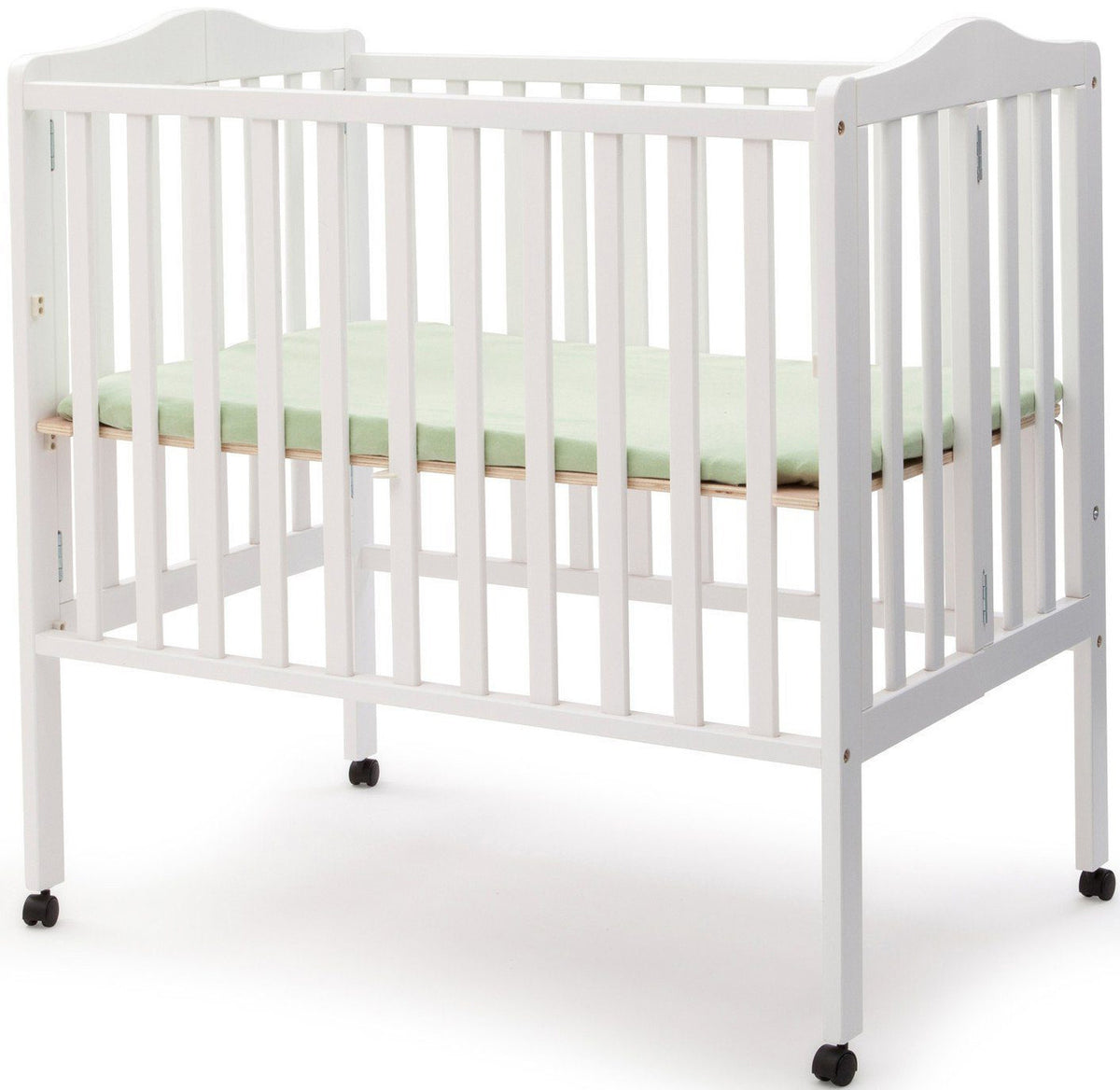 Portababy White Crib with Mattress