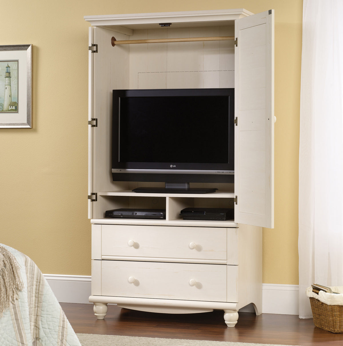 Porto Alegre White Armoire