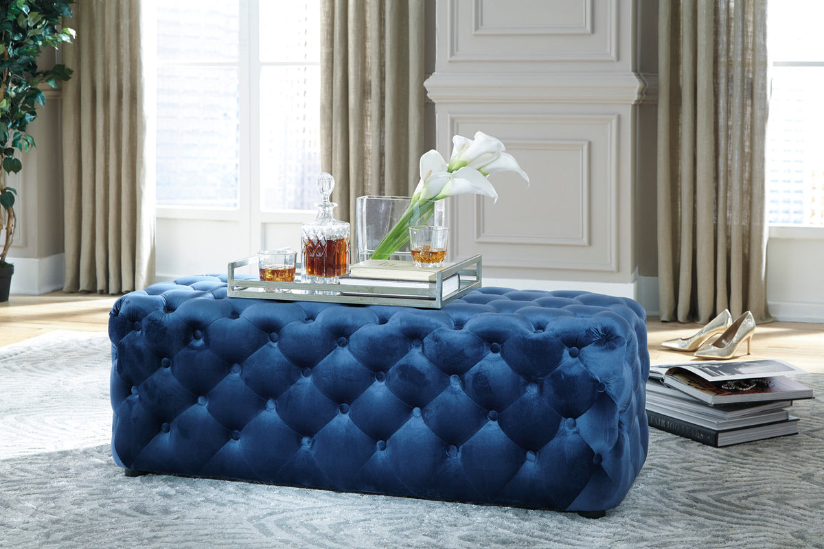 PUNA Blue Ottoman