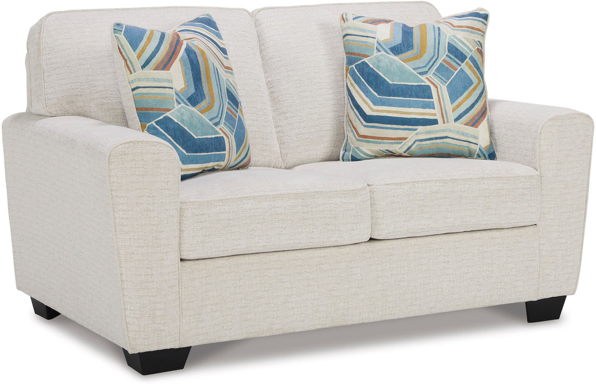 QEZNA Off-White Sofa & Loveseat