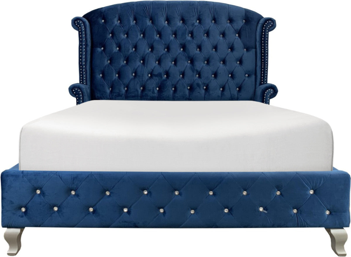 MELVA Blue Bedroom Set