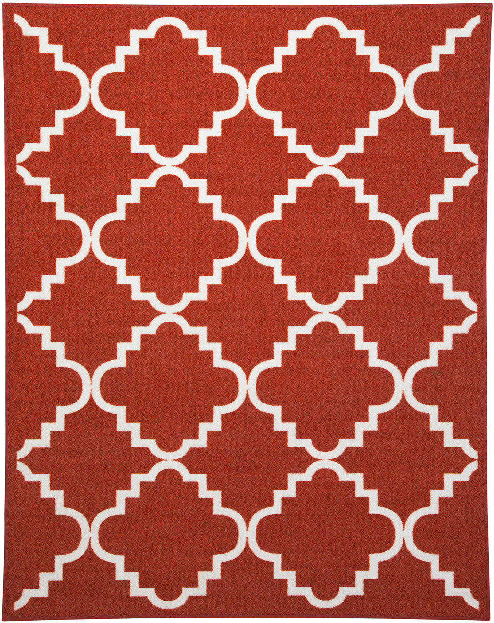 Bronx Orange 5' x 6.7' Rug