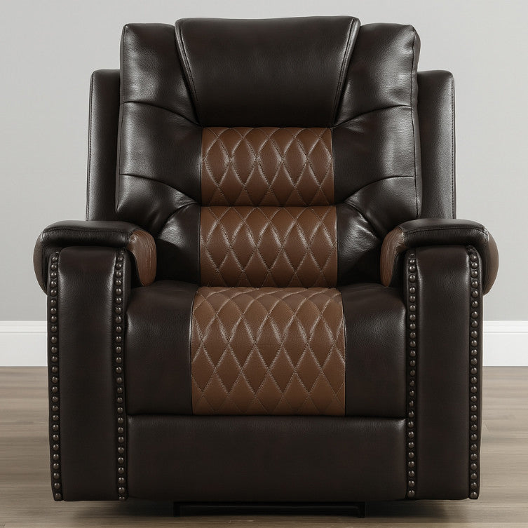 RAYBAN Brown 40" Wide Glider Reclining