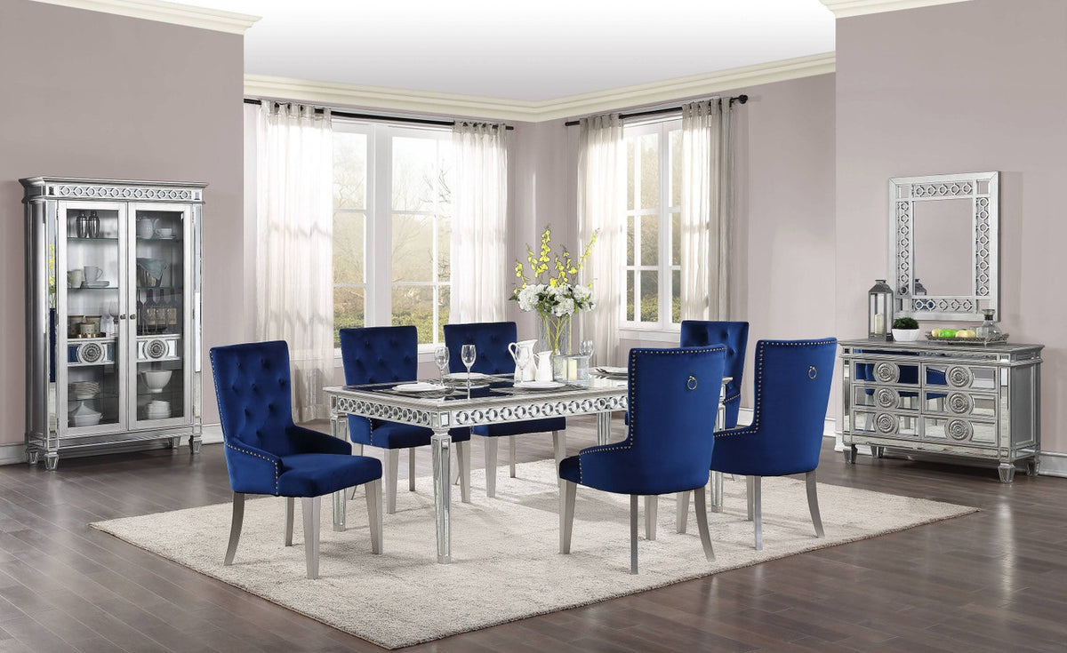 CLARATON Silver 7 Piece Dining Set