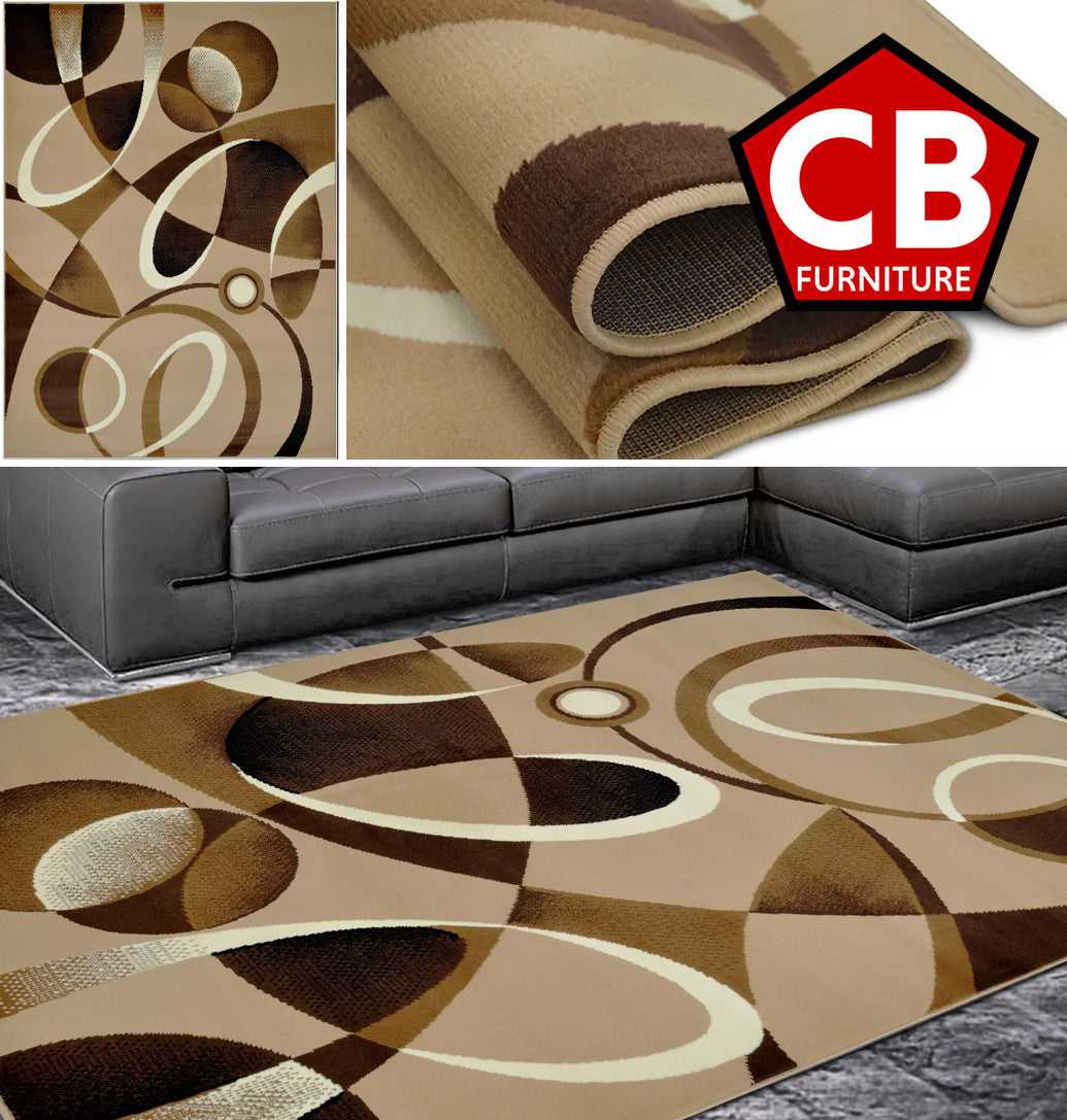 RENAURD Mocha 5' x 7' Area Rug