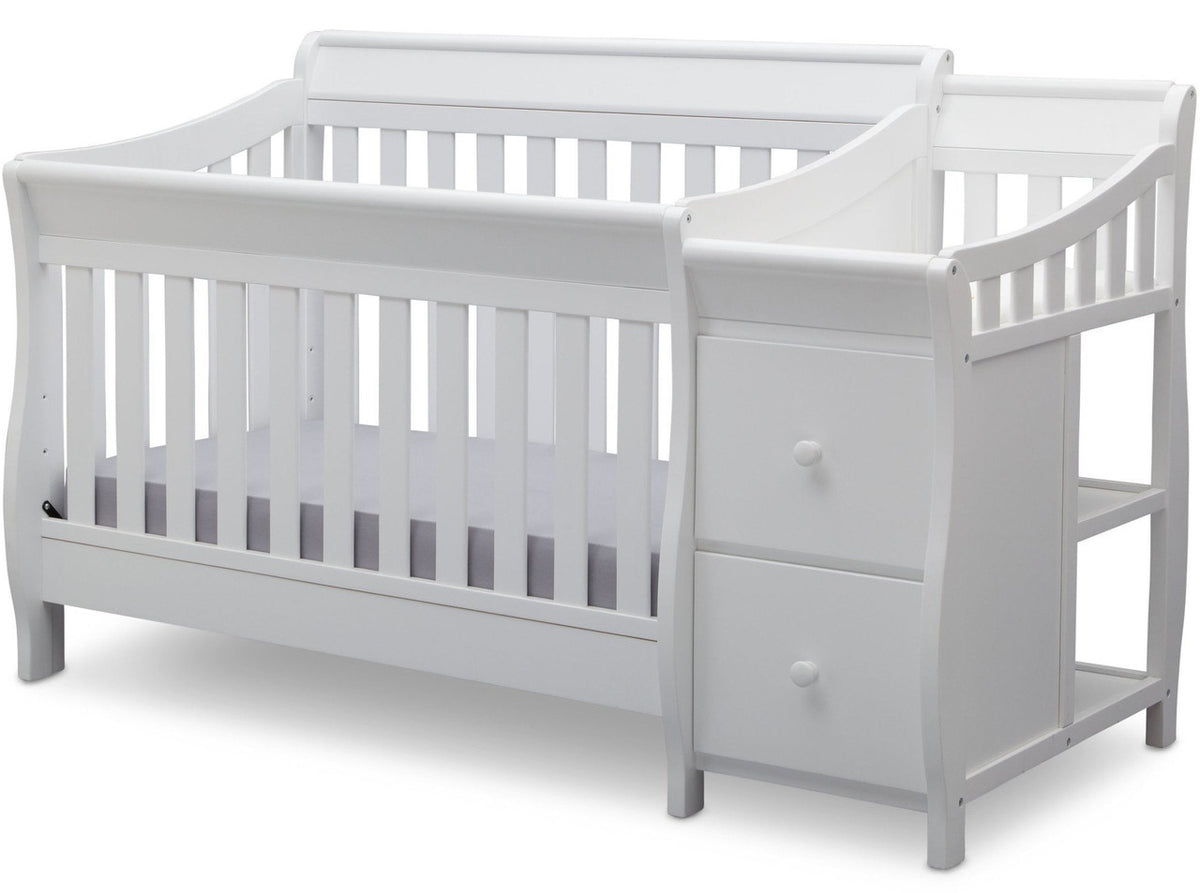 REECE White Crib N Changer