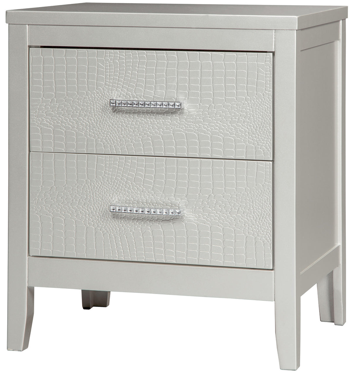 Rianni Silver Night Stand
