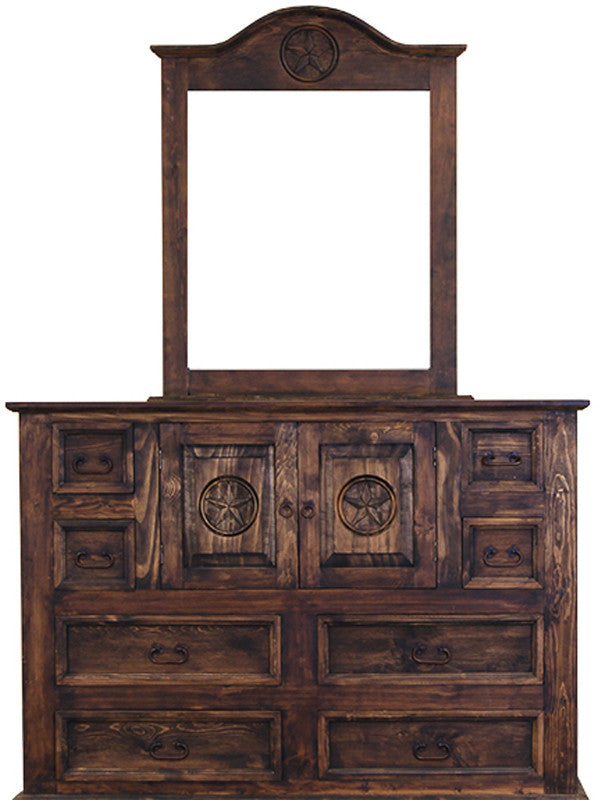 Riggins Brown Dresser & Mirror