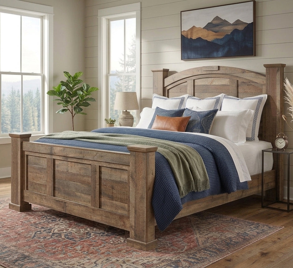SABINE Gray 60" Height Poster Bed