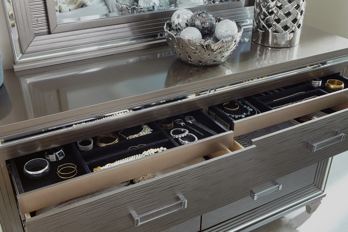 SATTEVA Silver-Gray Storage Bedroom Set